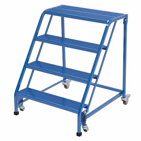 VESTIL 40 H Steel PW Ladder, Perforated, 4 Step, No Rail, 4 Steps LAD-PW-32-4-P-NHR